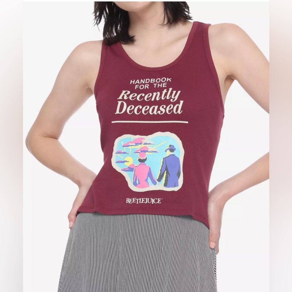 Beetlejuice Handbook for the Recently Deceased Ribbed Tank Top